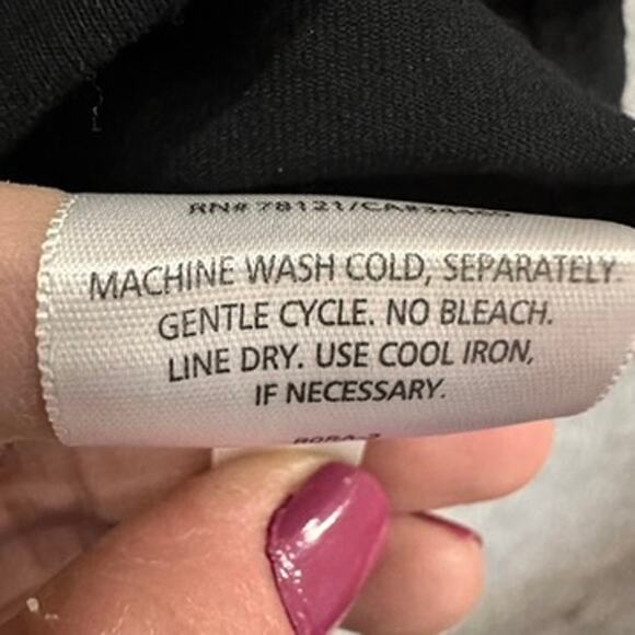 Eileen Fisher Small Black Dress Decorative Accents Stretchy Comfort Party - Picture 7 of 8